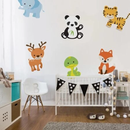 Αυτοκολλητο τοιχου CUTE ANIMAL SET - Βρεφικα & Παιδικά