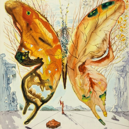 Πίνακας σε καμβά DALI - VENUS BUTTERFLY - Salvador Dali Sticky 6