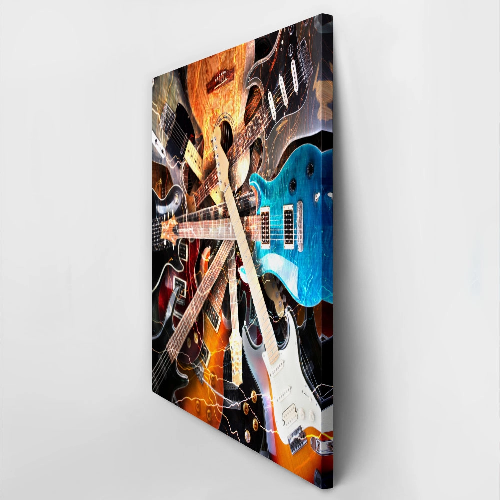 Πινακας σε καμβά ELECTRIC GUITARS