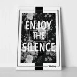 Πινακας σε καμβά ENJOY THE SILENCE