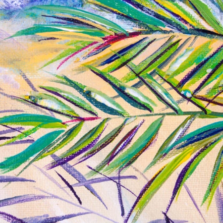 Πινακας σε καμβά EXPRESSIONISTIC PALM TREE - Πινακες σε καμβα Sticky 5