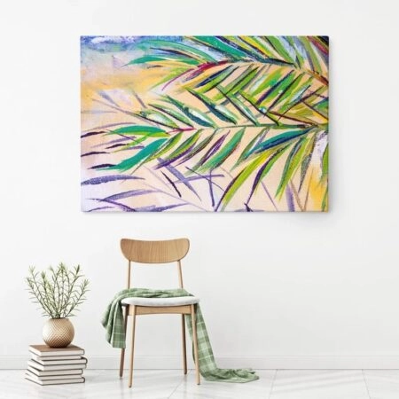 Πινακας σε καμβά EXPRESSIONISTIC PALM TREE - Πινακες σε καμβα