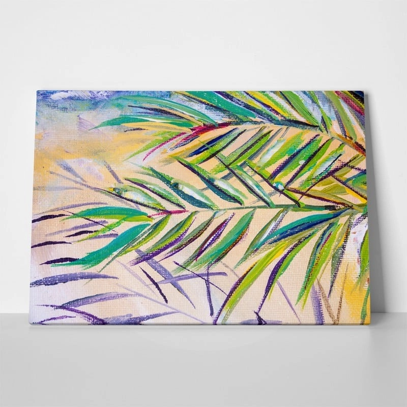 Πινακας σε καμβά EXPRESSIONISTIC PALM TREE