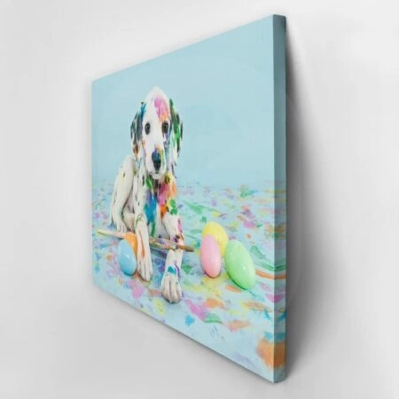 Πινακας σε καμβά FUNNY LITTLE DALMATIAN PUPPY - Παιδικοι και set Sticky 2