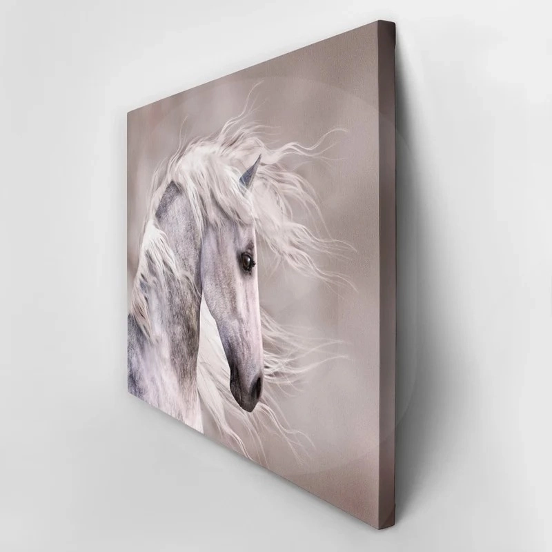 Πινακας σε καμβά GREY HORSE DIGITAL PAINT