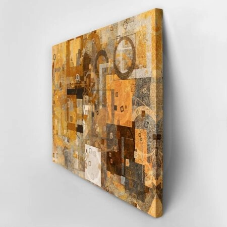 Πινακας σε καμβά GRUNGE ABSTRACT SHAPES 3 - Αφηρημενα και Abstract Sticky 3