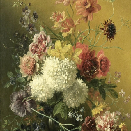 Πινακας σε καμβά JACOBUS JOHANNES - STILL LIFE WITH FLOWERS - Αντιγραφα ζωγραφων Sticky 5