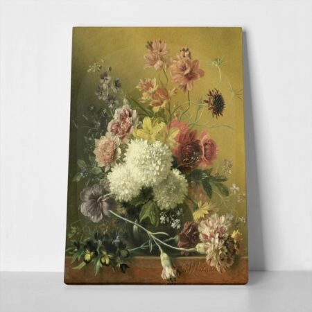 Πινακας σε καμβά JACOBUS JOHANNES - STILL LIFE WITH FLOWERS - Αντιγραφα ζωγραφων