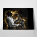 Πινακας σε καμβά JAZZ SAXOPHONE