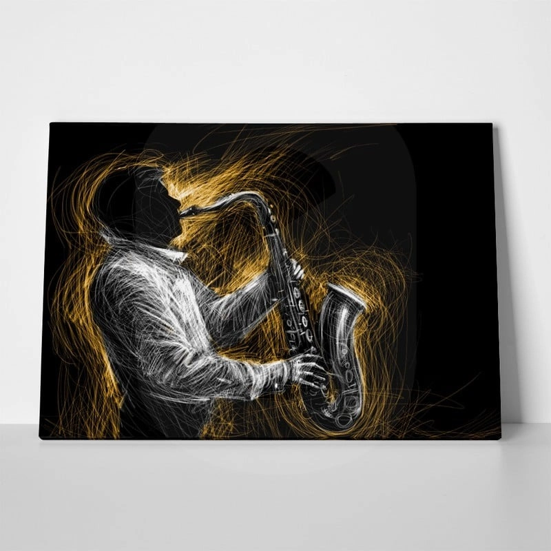 Πινακας σε καμβά JAZZ SAXOPHONE
