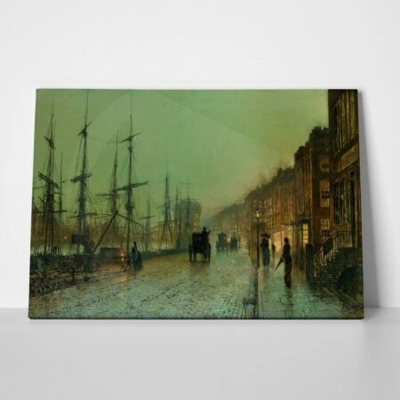 Πινακας σε καμβά JOHN ATKINSON - SHIPPING ON THE CLYDE - John Atkinson Sticky 1