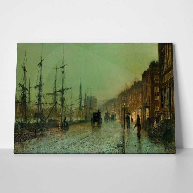 Πινακας σε καμβά JOHN ATKINSON - SHIPPING ON THE CLYDE