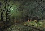 Πινακας σε καμβά JOHN ATKINSON - SILVER MOONLIGHT