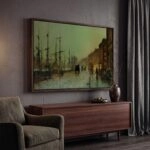 Πινακας σε καμβά JOHN ATKINSON - SHIPPING ON THE CLYDE