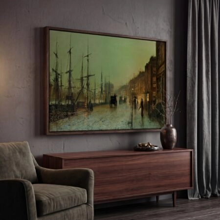 Πινακας σε καμβά JOHN ATKINSON - SHIPPING ON THE CLYDE - John Atkinson Sticky 2