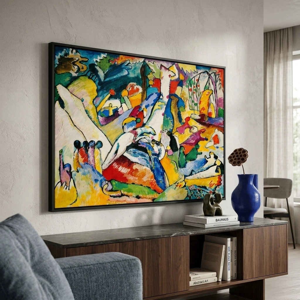 Πινακας σε καμβά KANDINSKY - STUDY FOR COMPOSITION II