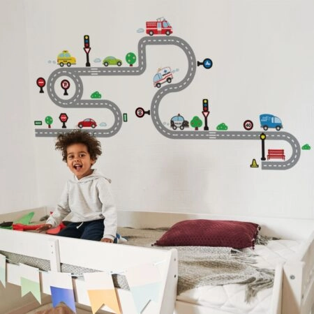 Αυτοκολλητο τοιχου KIDS HIGHWAY - Βρεφικα & Παιδικά