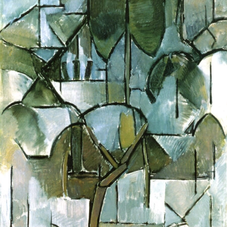 Πινακας σε καμβά MONDRIAN - LANDSCAPE WITH TREES - Mondrian Piet Sticky 9