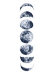 Πινακας σε καμβά MOON PHASES WATERCOLOR