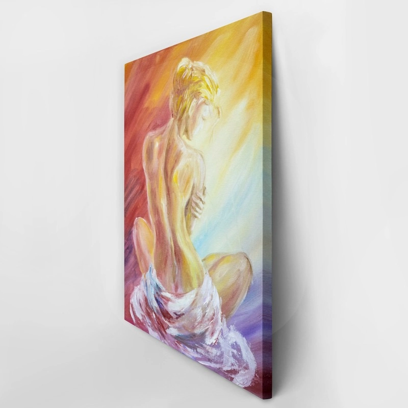Πινακας σε καμβά NAKED WOMAN SITTING 2