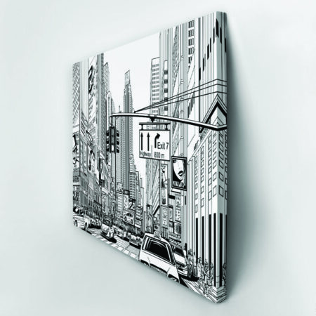 Πινακας σε καμβά NEW YORK SKETCH - Νεα Υορκη Sticky 4