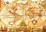 Πινακας σε καμβά OLD MAP