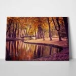 Πινακας σε καμβά OLD PARK IN FALL