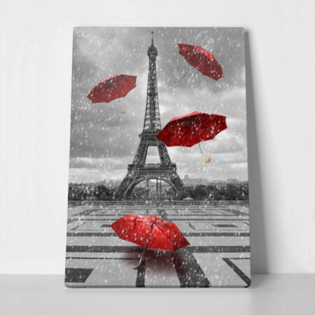 Πινακας σε καμβά PARIS RAIN 1 - Παρισι Sticky 1