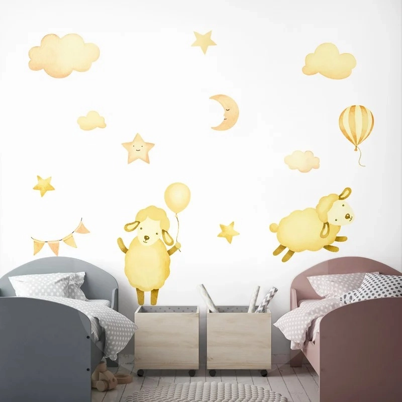 Αυτοκόλλητο τοίχου CUTE SHEEPS