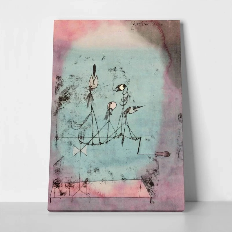 Πινακας σε καμβά PAUL KLEE - TWITTERING MACHINE