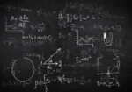 Πινακας σε καμβά PHYSICAL FORMULAS CHALKBOARD