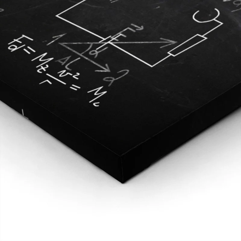 Πινακας σε καμβά PHYSICAL FORMULAS CHALKBOARD