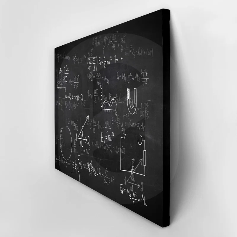 Πινακας σε καμβά PHYSICAL FORMULAS CHALKBOARD