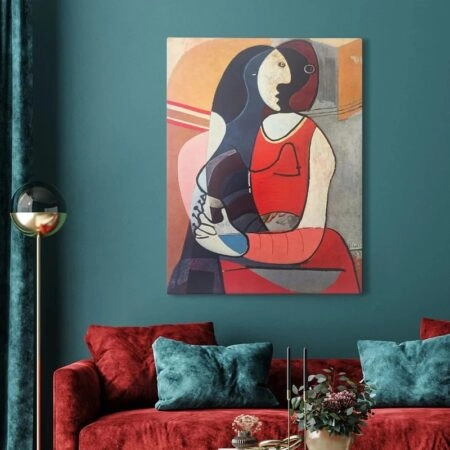 Πινακας σε καμβά PICASSO - SEATED WOMAN - Pablo Picasso