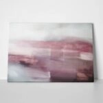 OUTLET Πίνακας σε καμβά PINK – GREY ABSTRACT ART 80x50cm