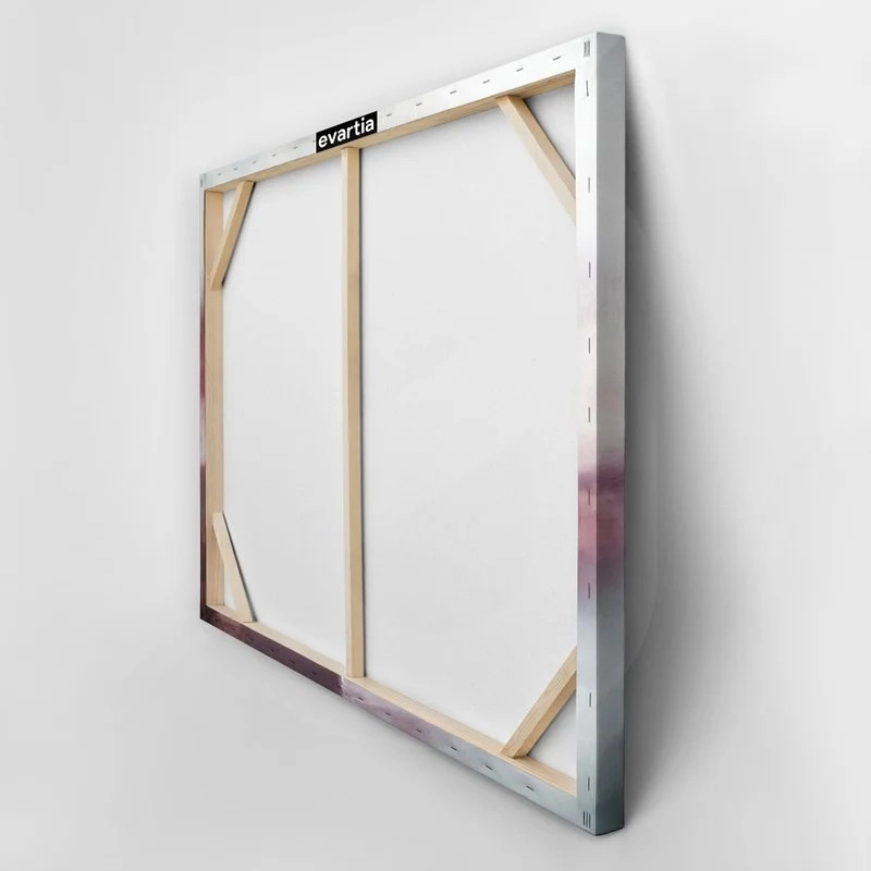 OUTLET Πίνακας σε καμβά PINK – GREY ABSTRACT ART 80x50cm