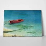 Πινακας σε καμβά RED FISHING BOAT