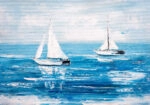 Πινακας σε καμβά SAILBOATS OIL PAINTING