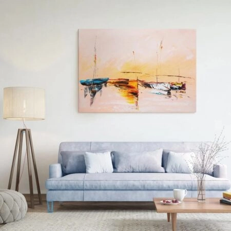 Πινακας σε καμβά SAILING BOATS OIL PAINTING 2 - Βαρκες και Καραβια