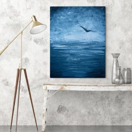 Πινακας σε καμβά SEAGULL OVER SEA - Θαλασσα Sticky 4