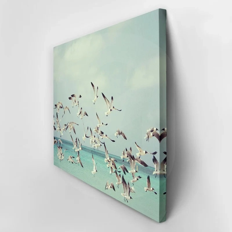 Πινακας σε καμβά SEAGULLS OVER SEA