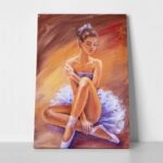 Πινακας σε καμβά SITTING BALLERINA 2