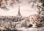 Πινακας σε καμβά SUMMER IN PARIS SEPIA