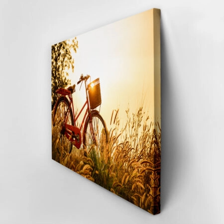 Πινακας σε καμβά SUNSET BIKE - Ποδηλατα Sticky 3