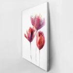 Πινακας σε καμβά TULIPS FLOWERS WATERCOLOR