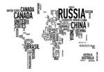 Πινακας σε καμβά TYPOGRAPHY MAP 1