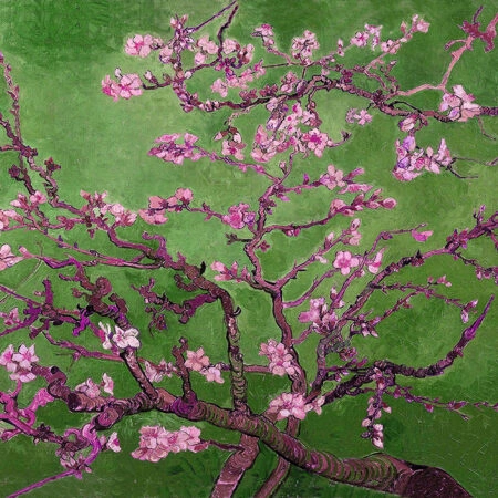 Πινακας σε καμβά VAN GOGH - ALMOND BLOSSOM GREEN - Vincent Van Gogh Sticky 6