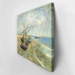Πινακας σε καμβά VAN GOGH - FISHING BOATS ON THE BEACH AT SAINTES-MARIES