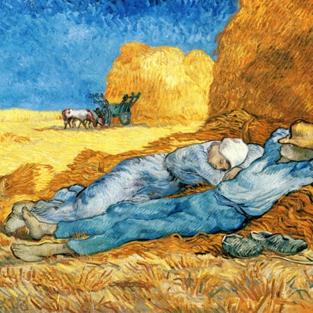 Πινακας σε καμβά VAN GOGH - NOON REST FROM WORK - Vincent Van Gogh Sticky 6