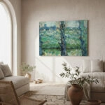 Πινακας σε καμβά VAN GOGH - ORCHARD IN BLOSSOM WITH VIEW OF ARLES